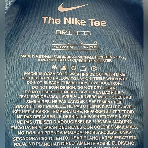 Nike Dri-Fit Long Sleeve T-Shirt Boys 7 - Picture 4 of 4